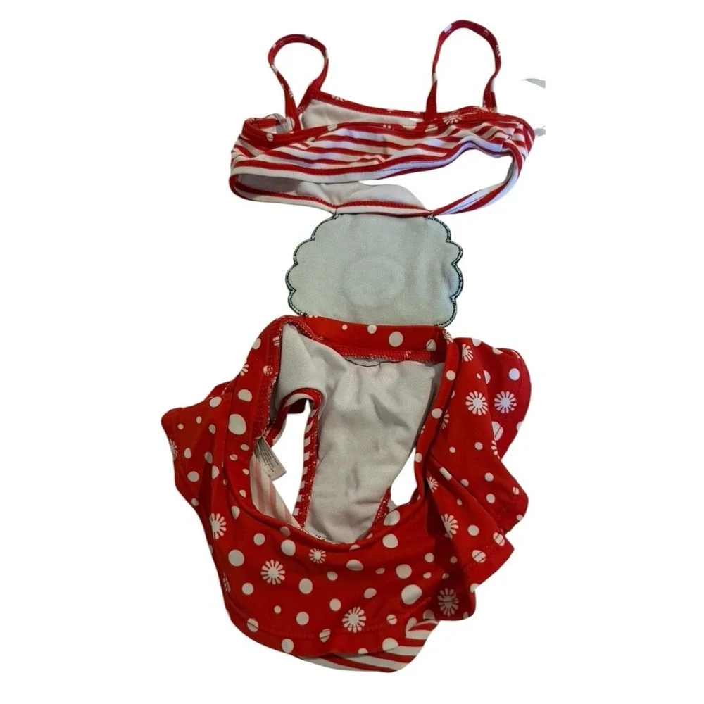 Koala Baby Swimsuit Size 9 Months One Piece Bathing Suit Red Lady Bug - Picture 2 of 6